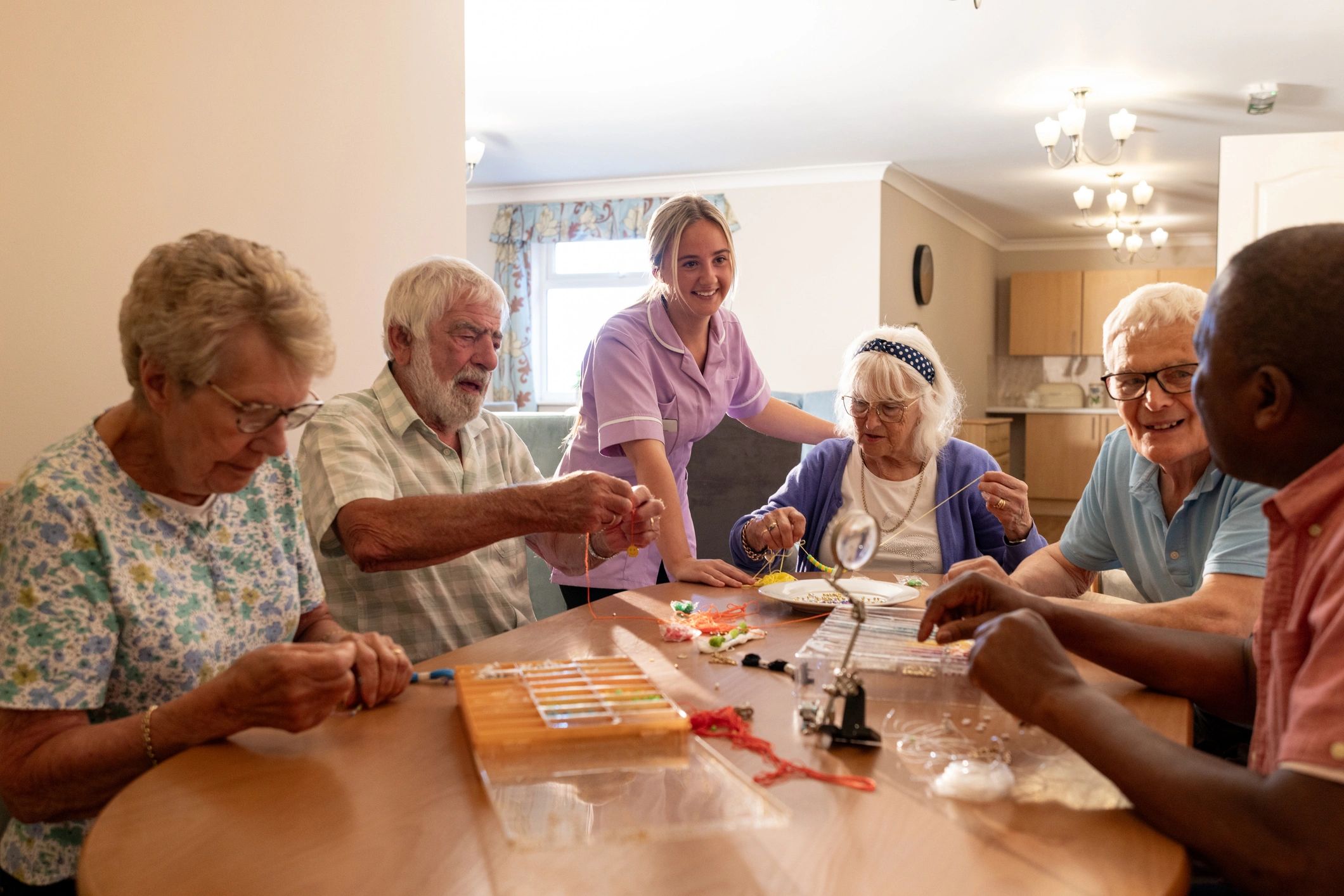 dementia care team senior group activity